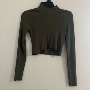 Garage Long Sleeve Crop Top